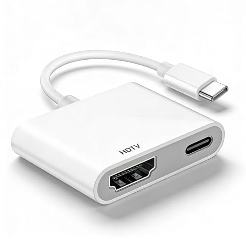 [Apple MFi-Zertifiziert] USB C to HDMI Adapter, Type C to HDMI Digital AV Adapter, 4K@60Hz Video & PD 100W, Compatible with i-Phone, Pad, Mac-Book, Laptops, HDTV, Monitor, Projector
