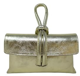 Chicca Borse Borsetta Pochette da Donna in Pelle Dollaro