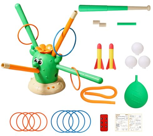 Generisch Giocattolo di rimbalzo per bambini, telecomando cactus, giocattolo musicale interattivo, per bambini, per ragazzi, ragazze, giardino, scuola, aula, feste di compleanno