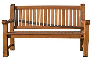 MALO Garden Hochwertige Teak VIERSITZER Parkbank Elefantenbank Gartenbank Sitzbank Garten Bank
