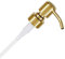 ALTGLAS Soap Dispenser Pump Head 'Zagreb' - Spare Replacement for Standard Neck Size - 26-28 mm Thread From Stainless Steel (Gold Shiny)