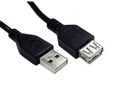 Bluecharge Direct 0.5m Short USB 2.0 EXTENSION Cable Lead A Male Plug to Female Socket Short 50cm