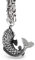 Schmuck-Checker Edelstahl Herren Anhänger japanischer Koi Fisch Silber hochwertig mit Königskette Halskette Männergeschenk Geschenk
