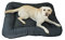 4L Textil KLEO Hundebett Grosse Hunde waschbar Hundekissen Grosse Hunde Hundematte Hundematratze Hundekissen XXL (XL-130x110 cm, Graphit(Mit Reißverschluss))