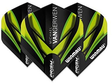 WINMAU MvG Michael Van Gerwen Prism Extra Dicke Dart Flights - 1 Sätze pro Packung (3 Flights insgesamt)