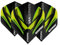WINMAU MvG Michael Van Gerwen Prism Alpha Schwarz und Grün Extra Dicke Dart Flights - 1 Sätze pro Packung (3 Flights insgesamt)