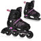 NILS 2in1 Inlineskates/Schlittschuhe Extreme NH11912A Schwarz/Pink ABEC9 Gr. 35-38 verstellbar