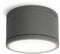 SSC-LUXon CELI-WX Aufbauleuchte Bad LED IP44 inkl. GX53 LED Lampe neutralweiß 5W - Deckenstrahler flach 230V anthrazit rund