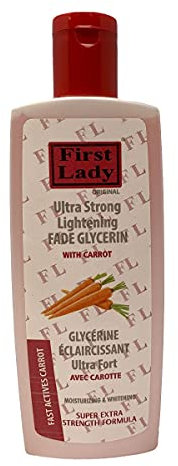 First Lady Ultra Strong Skin Lightening Fade Glycerin 200ml - with Carrot oil