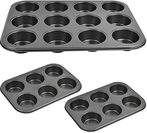 NA Angelkiss 3 stampi per muffin, teglia per muffin, teglia per muffin, piccoli stampi antiaderenti