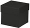 Rössler Papier 13421453701 - Boxline Kartonage quadratisch, 105 x 105 x 105 mm, Schwarz, 1 Stück