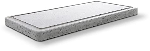 Piedra Volcánica para Asar Carne - Medidas 37 x 19 x 2 cm - Ideal para Barbacoas y Compatible con Horno - Plancha de Piedra para Cocinar Carne, Pescado o Verduras - Dekobe