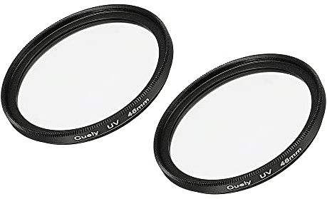 sourcing map Filtro per lenti UV da 46 mm, con montatura sottile, per lenti protettive multi-rivestite, per accessori fotografici e fotografici, confezione da 2