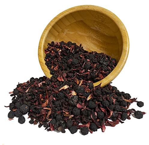 Viropa - Tisana alla frutta con FRUTTI di BOSCO - 200 gr - Preparato per infuso ai frutti, tisana tipica dell'Alto Adige - Ibisco, Sambuco, Ribes, Mirtilli + in OMAGGIO 2 Tisane Funzionali Viropa