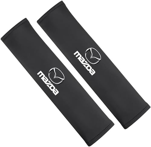 QQLADY 2 Stück Auto Gurtpolster für Mazda CX3 CX5 CX4 CX7 CX-30 CX-50 CX-60, Sicherheitsgurt Abdeckungen Schulterpolster, Bequem Geschmeidig Langlebig Innenausstattung Styling Zubehör,C