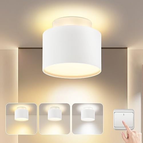 BOYIR Aufbauspot Weiß 7W+3W Deckenspots Rund Aufbaustrahler 900LM 3000K/4000K/6000K Deckenstrahler Flach Modern Aufbauleuchte aus Aluminium Deckenleuchte fur Wohnzimmer, Schlafzimmer, Korridor, Bad
