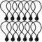 SOL 12pk Bungee Cords with Balls - Strong Elastic Ball Ties for Tarpaulin, Tent, Canopy, Marquee, Banner, Shade Net, Awning, Poly Tarp – Secure, Reusable Fasteners for Outdoor Use