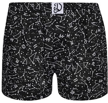 Dedoles Boxer Homme & Garçon sous-vêtements Caleçon Coton Beaucoup Designs Amusants, Couleur: Noir, désign: Signes du Zodiaque (caleçons), Taille: S
