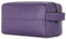 VON HEESEN Kulturbeutel Leder Kulturtasche für Herren & Damen - Echtleder Necessaire ideal zum Reisen - Waschtasche und Kosmetiktasche mit einem Hauptfach Violet, groß