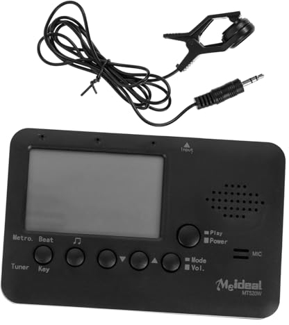 Toyvian Saxophoninstrumente Saxophon-tuner Hochempfindliches Stimmwerkzeug Schwarzes Trompetensaxophon-stimmgerät Ergonomisches Design Tragbares Musikinstrumentenzubehör
