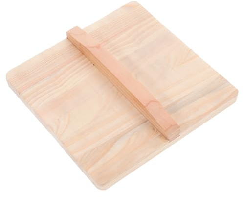 ABOOFAN Tapa De Sartén Tamagoyaki De Madera 7.87 Pulgadas Tapadera Elevada Antipolvo Para Sartén De Tortilla Japonesa Accesorio Retro De Cocina Para Uso Doméstico