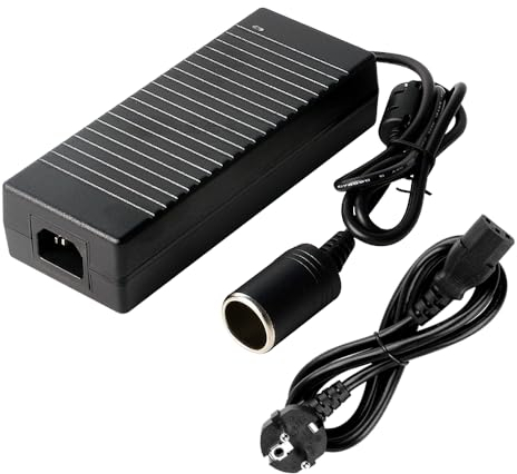 IXYHKB Spannungswandler 230V auf 12V, KFZ Netzadapter, Umwandler 12V 5A 120W, KFZ Netzadapter AC auf DC, AC auf DC Spannungswandler, Adapter mit Zigarettenzünder auf Steckdose Für Kühlschränke