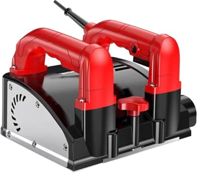 ALSUP Cepilladora Eléctrica de Pared 1200 W 3000 RPM Fresadora de Revoque Espátula Rectificadora de Yeso Cepilladora Eléctrica Fresadora de Yeso para Paredes de hormigón y Yeso 160 mm