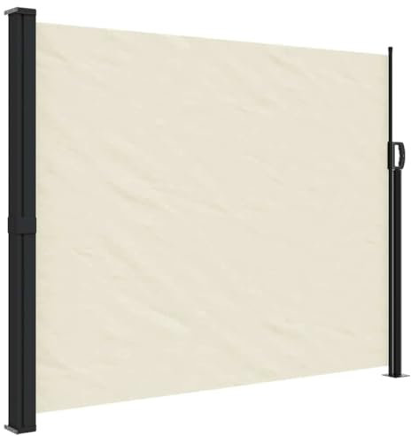 vidaXL Toldo Lateral retráctil Crema 160x600 cm