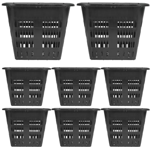 Happyyami 8piezas Cesta De Hidropónica para Jardín Balcón De Plantación Cestas para Plantas Acuáticas Macetas De Plástico