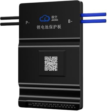 NURII Smart JKBMS, BT APP RS485 CAN, 1A 2A Aktiver Balancestrom 40A~200A, Ladeschutz, 4S~24S, LiFePo4 Li-Ionen-Akku, BMS(Color:B2A24S20P-Heat-CAN)