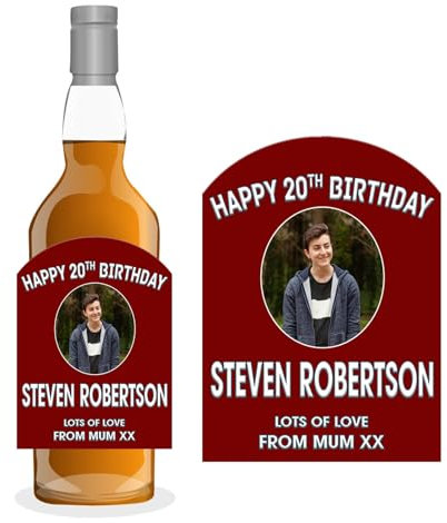 Photo Personalised Customized Bottle Label Sticker for Tamnavulin Whisky Birthday Anniversary Xmas