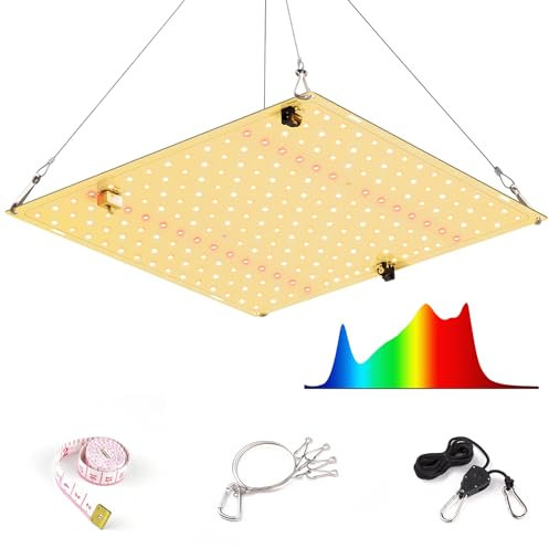AOCAAUP Lampada da coltivazione a LED da 600 W a spettro completo con IR e UV per piante e fiori da interno