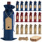 18pcs Burlap Bags, Wine Gift Bags with Drawstrings, Reusable Premium, for Wedding, Birthday, Blind Tastings, Christmas, Home Storage & 18pcs Gift Tags