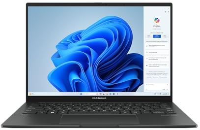 ASUS Zenbook 14 OLED 2024 Laptop, 14-Core Intel Core Ultra 5 125H, display touchscreen WUXGA da 14 pollici, grafica Intel, SSD LPDDR5 da 8 GB da 512 GB, tastiera retroilluminata, Thunderbolt 4, Wi-Fi