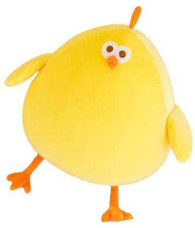 NatureMan lustiges Fettes Huhn Plüsch Kissen, 38cm Super weiche Simulation Mutter Hen Puppe, gelbes Huhn gefülltes Tier Plüsch Spielzeug für Jungen Mädchen Festival Geschenke