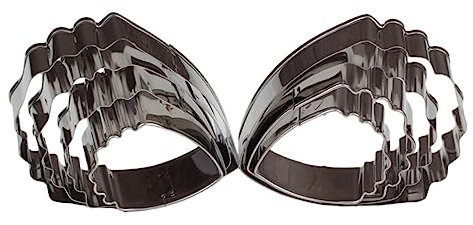 LALADEFIEE 4pezzi Stampi in Acciaio Resistente Forma Di Fiore Set Di Tagliabiscotti Per Fondente Stampi Per Biscotti e Cioccolato Fai Da Te Antiruggine Antiaderente Facile Da Pulire