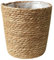 Veemoon Panier de Fleurs Tissé Pot de Plante Décoratif Jonc pour Intérieur Panier à Fleurs avec Doublure Rangement et Décoration