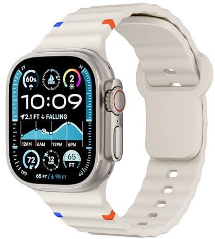 Sports Straps for Apple Watch Ultra 3 2 1 Strap 49mm 46mm 45mm 44mm 42mm 41mm 40mm 38mm iWatch Straps for Men Women,Waterproof Soft Silicone Band for Apple Watch Series 11 10 9 8 7 6 5 4 3 SE 3/2nd