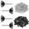 Clous D'étanchéité Pour Bande à Picots, 100 pièces 30 mm Clous de Montage avec Fixations, Boutons de Montage avec Clou, Convient aux Panneaux en Béton et en Bois