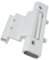 Upvc Door Hinges - 110mm Adjustable Rebated Butt Hinge 13mm Rebate White