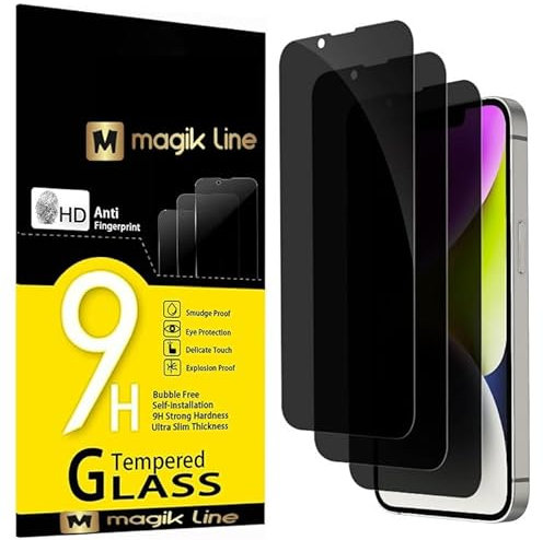 GENERICO 3 protectores de pantalla para Realme 7 Pro, sin burbujas, dureza 9H+, ángulo de privacidad de 28°, ultra resistente