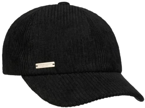 Seeberger Uni Soft Cordcap Basecap Baseballcap Damen - Hinten geschlossen, mit Schirm, Futter Herbst-Winter Winter