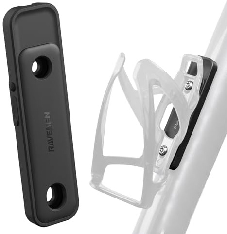 RAVEMEN Rastreador para Bicicleta Compatible con Find My(Sólo iOS), Antirrobo para Rastreador de Bicicleta, Accesorio para, Se Esconde Bajo el Portabidón Precise Positioning 27 Gramos Cuerpo Ligero