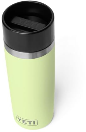 YETI Rambler 16 oz (473 ml) Travel Bottle with 100% Leakproof Hotshot Commuter Cap, Vacuum Insulated Stainless Steel Coffee Flask for Travel & Commute, Grasshopper