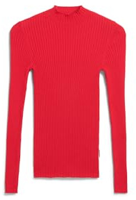ARMEDANGELS Damen Pullover Slim Fit aus Bio-Baumwolle ALAANIA Fitted Candy Apple Xs