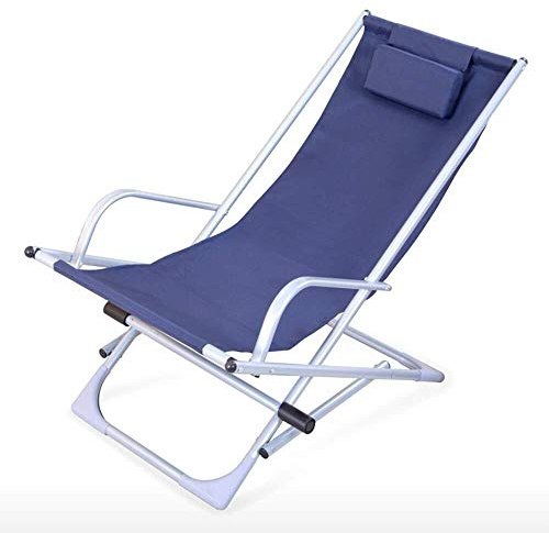 Lounge-Sessel, verstellbar, omic, Liegestuhl mit abnehmbarem Kissen, für drinnen und draußen, zusammenklappbar, Terrassenstuhl für ultimativen Komfort (Farbe: Dunkel)