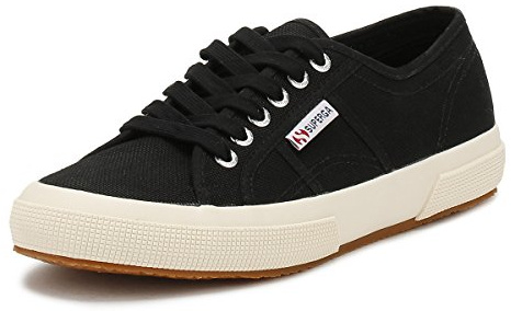 Superga Leinenschuhe Cotu Classic 2750 Black Fwhite 43