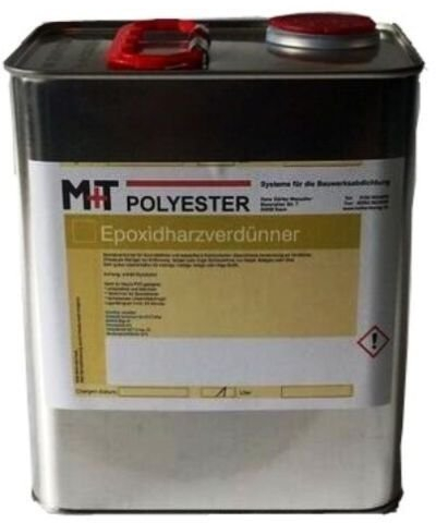 M+T POLYESTER 1 L EP Epoxy Verdünnung Epoxidharz Bodenbeschichtung Garagenbodenfarbe Geruchlos