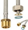 tecuro Sanitär DN 8 Verbindungsschlauch 3/4 ÜWM x 3/4 AG x 1000 mm - KTW-A DVGW