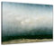 Bilderdepot24 Bild auf Leinwand | Caspar David Friedrich Der Mönch am Meer in 50x40 cm als Wandbild | Wand-deko Dekoration Wohnung alte Meister | NEU-180201-50x40-dmam